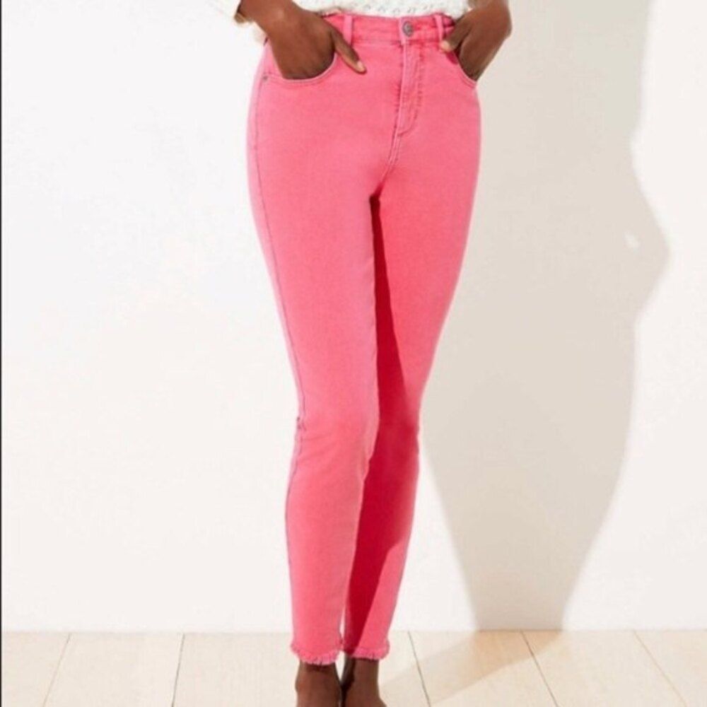 Loft high waist slim pocket skinny jeans 26 NWOT